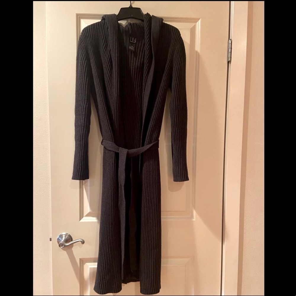 INC Full-length Hooded Cardigan